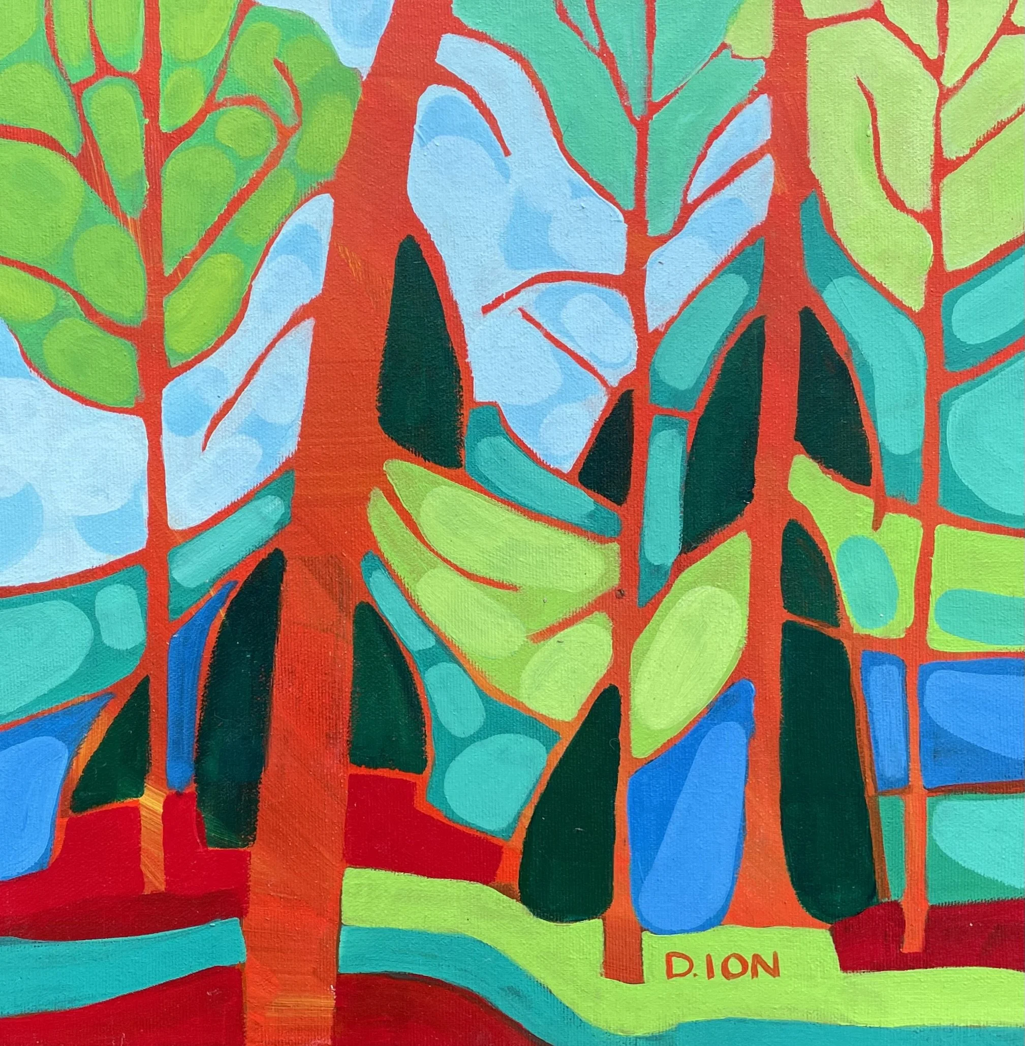 Forest Tangle 12x12