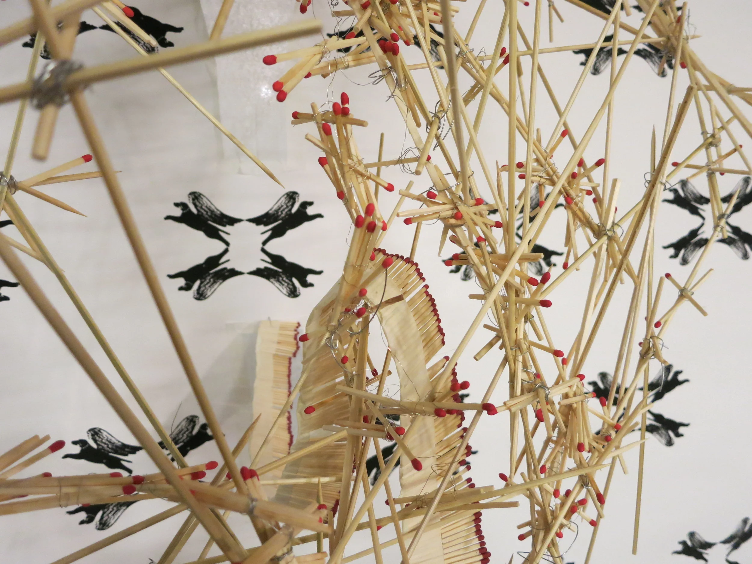 Matchstick Chandelier Detail