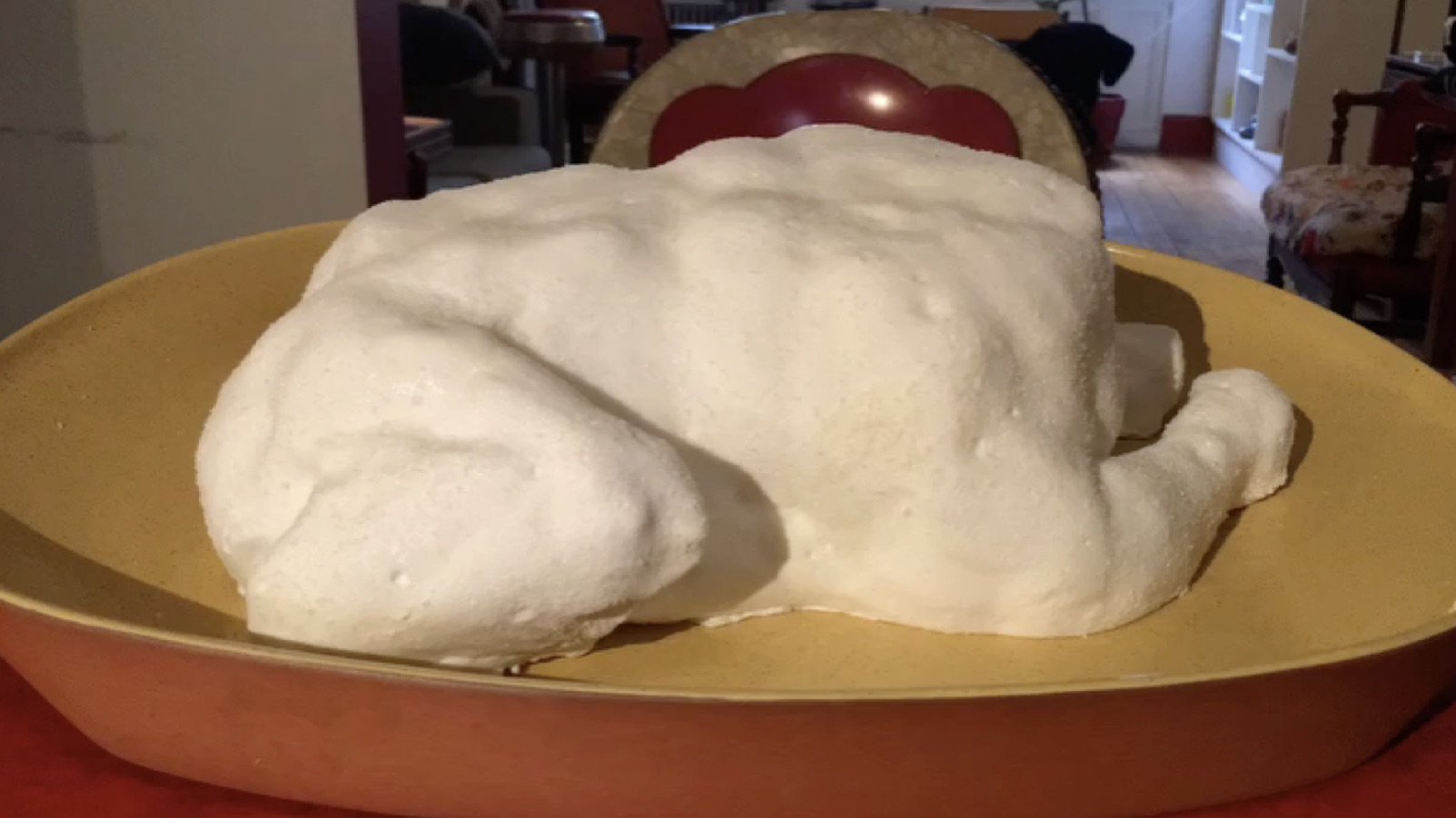 Marshmallow Chicken with Red Velvet Cake Stomach