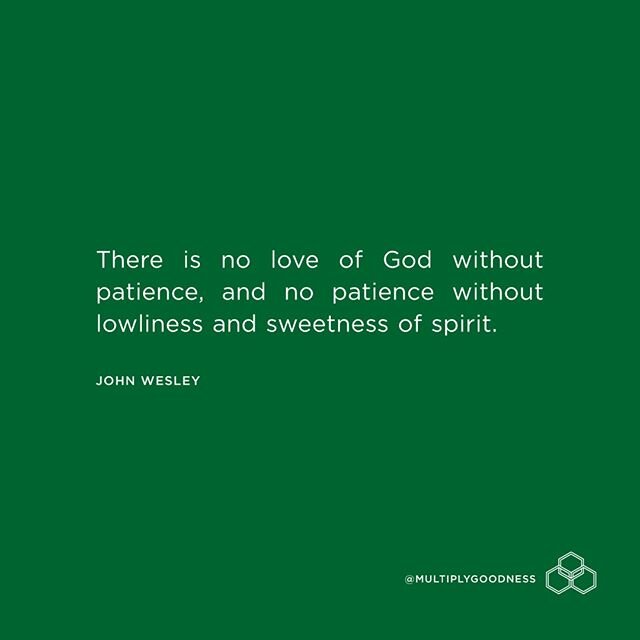 How have you experienced the love of God through patience lately? Share with us in the comments or tag someone who has given you a &quot;sweetness of spirit.&quot;