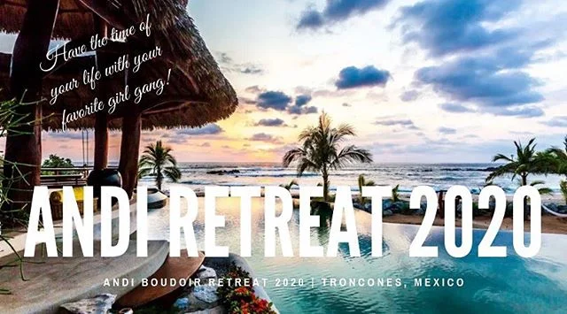 It's HERE!
I CANNOT wait to melt our cares away in the incredible beauty of Troncones, Mexico!!! Are you coming with me?! www.andiboudoir.com/andiretreat