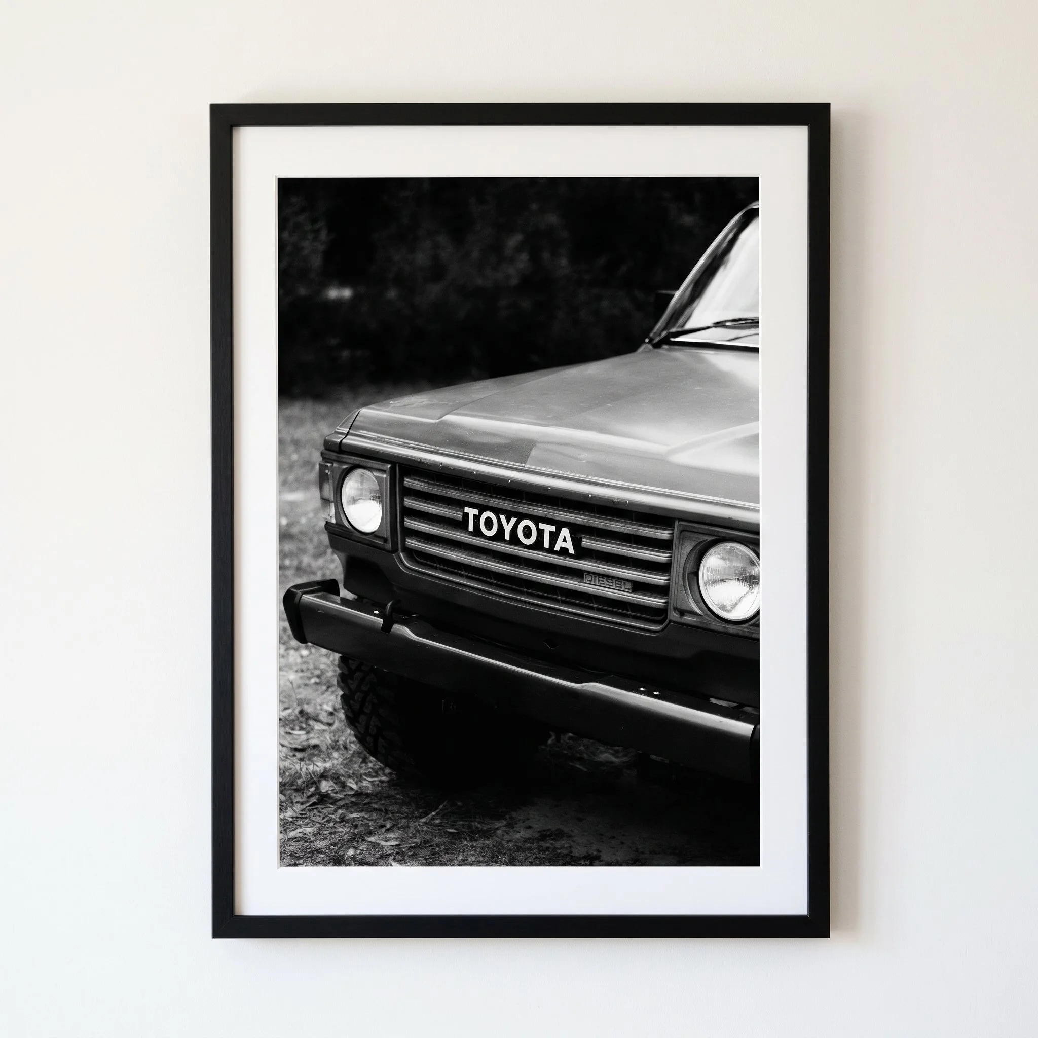 Icon in Monochrome Print
