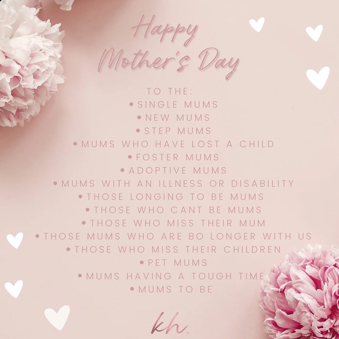 Happy Mother&rsquo;s Day to all 💗 Thinking of everyone who finds today a hard day 🤍