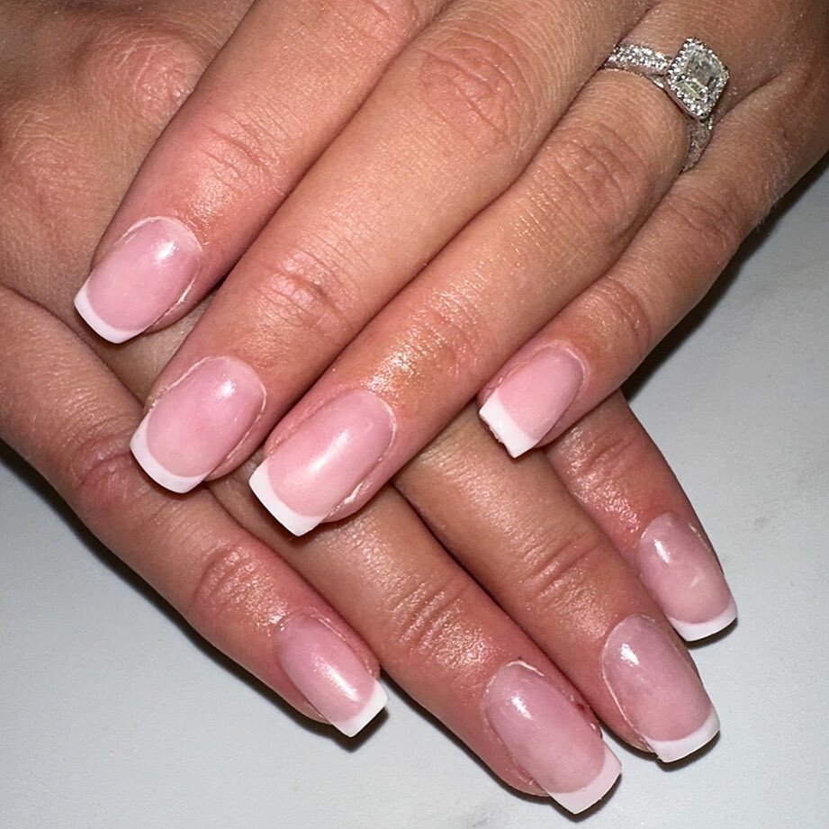 Beautiful French nails by Alex 🤍
