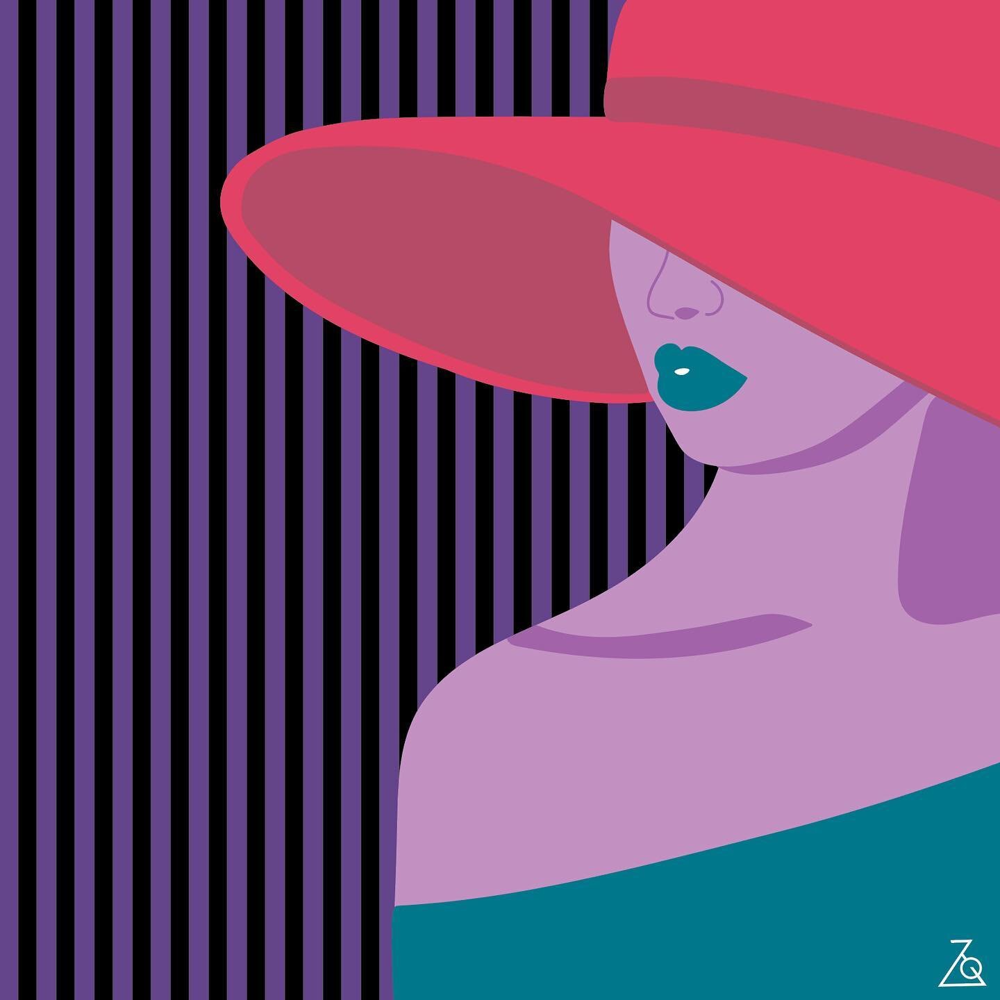 &lsquo;Grace&rsquo; 💜👒 It&rsquo;s been quite a few months since my last post... Life happened, and I took some time out... I thought perhaps it was time to slowly re-emerge. 
.
.
.
#womenofillustration #femaleartists #ladieswhodesign #girlsmakingma