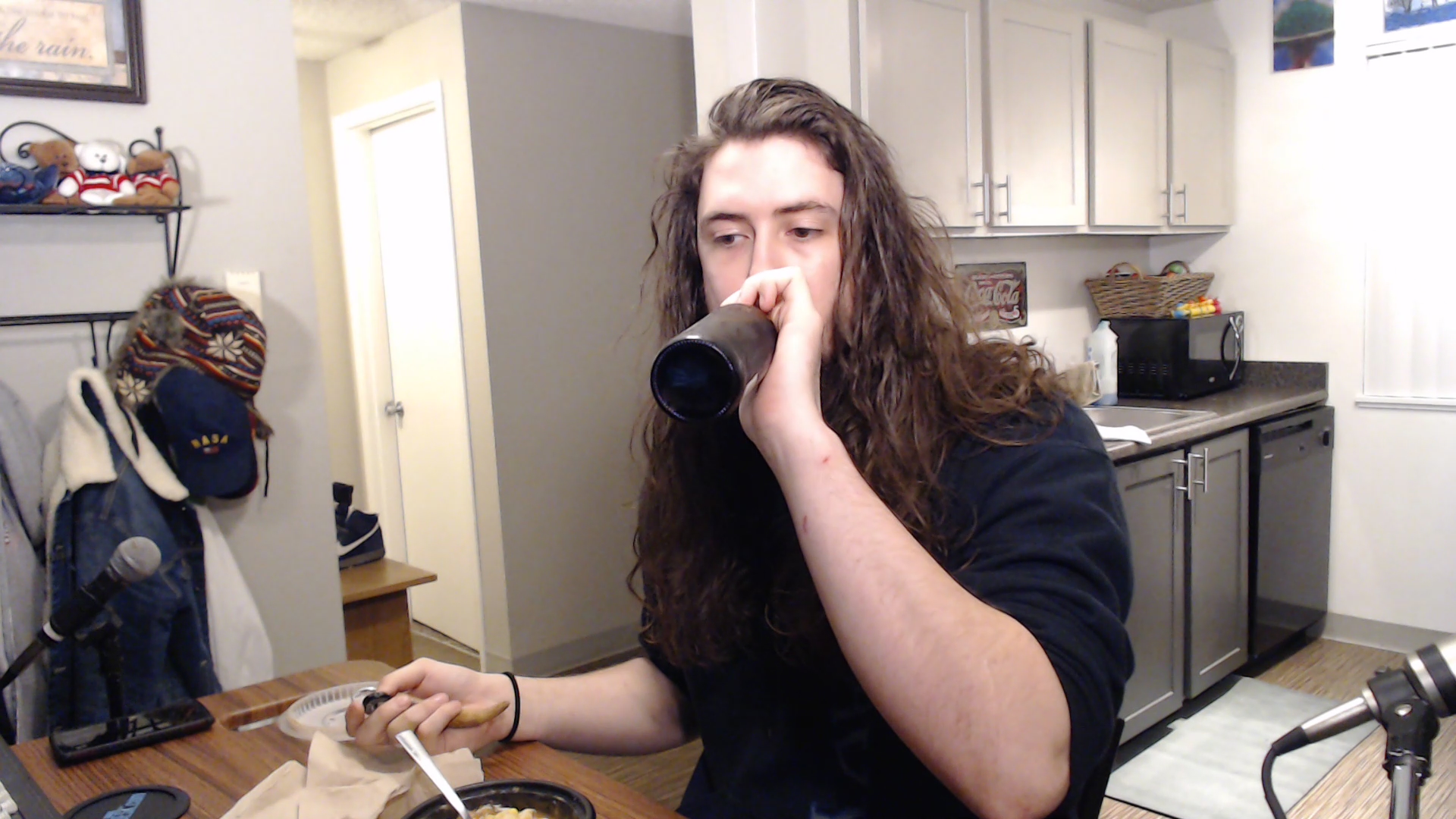 Just eating some KFC.