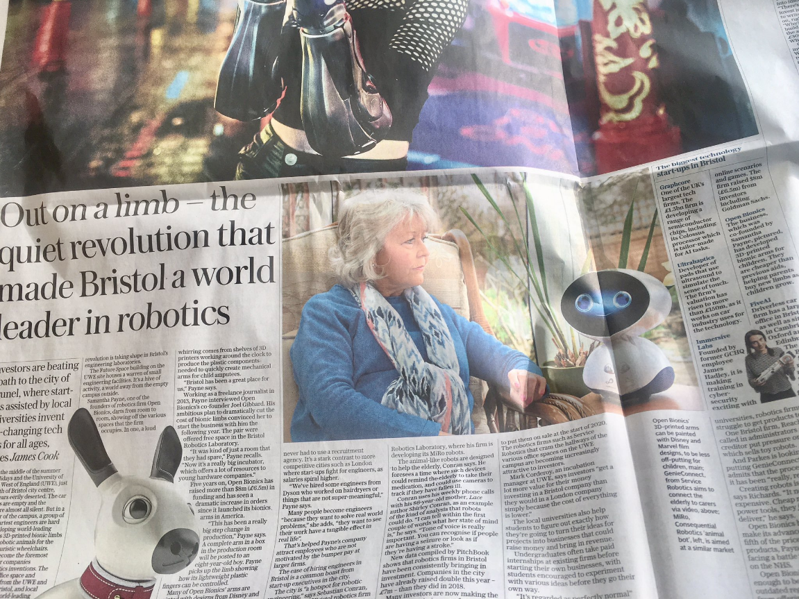 MiRo-E modelling for the Telegraph