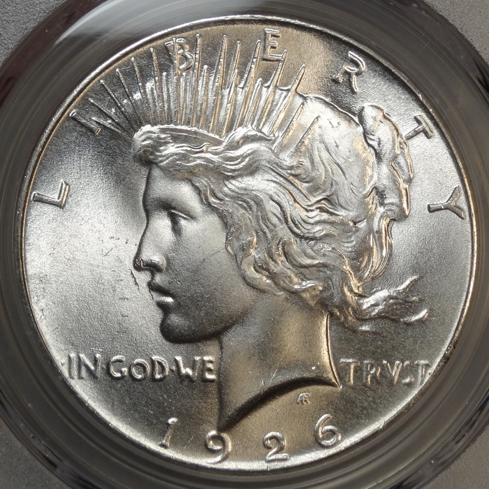 1926 Peace Dollar, Gem BU, PCGS MS-65