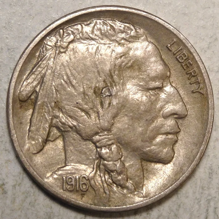 1916-S Buffalo Nickel, Choice Almost Uncirculated
