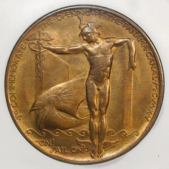 HK-400, Official Medal 1915 Panama-Pacific Exposition, NGC MS-65