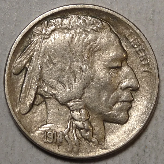 1914-D Buffalo Nickel, Choice Almost Uncirculated