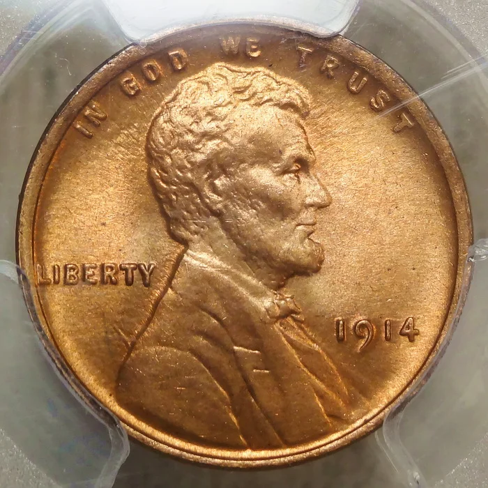 1914 Lincoln Cent, PCGS/CAC MS65RD, Bright, Flashy Red Gem BU