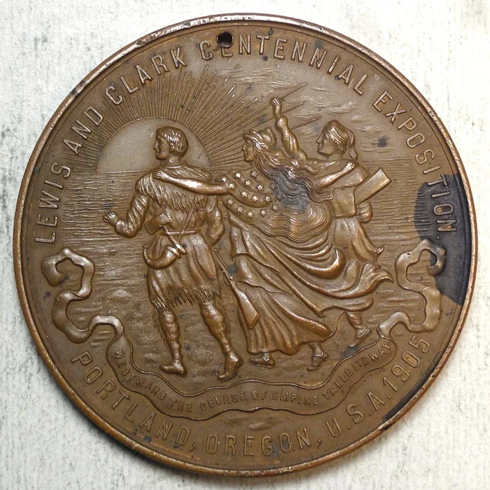 Award Medal, 1905 Lewis &amp; Clark Exposition, Best Apples