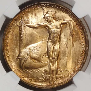 Official Medal 1915 Panama-Pacific Exposition, NGC MS-65, Original