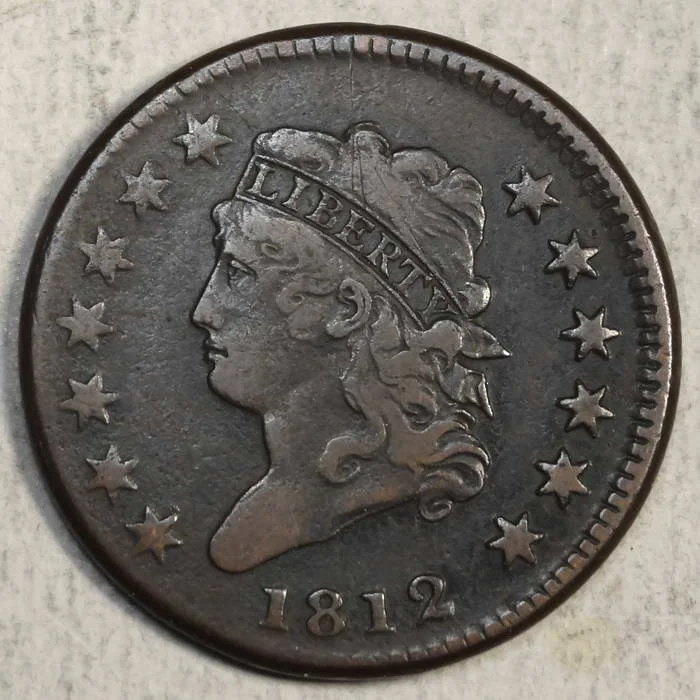 1812 Classic Head Large Cent, Original Fine, Good Planchet