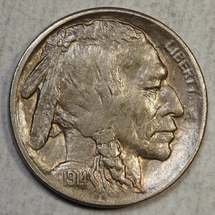 1914-S Buffalo Nickel, Original AU/Unc "Slider" (AU-58)