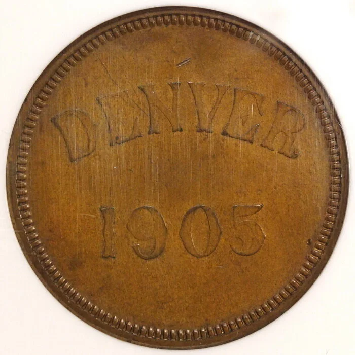 HK-876, Denver Mint Opening, Choice Almost Uncirculated