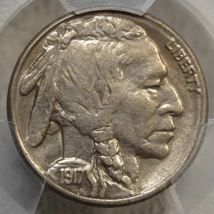 1917-S Buffalo Nickel, Choice Almost Uncirculated, PCGS AU-55