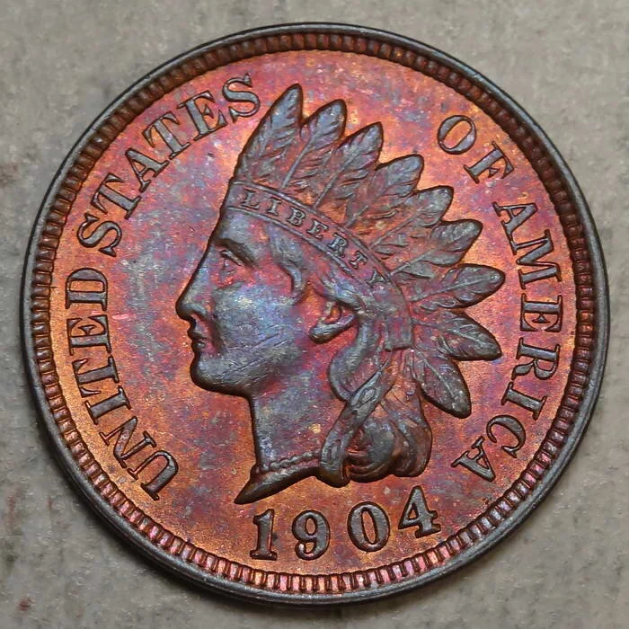 1904 Indian Cent, Choice Uncirculated, Great Color!