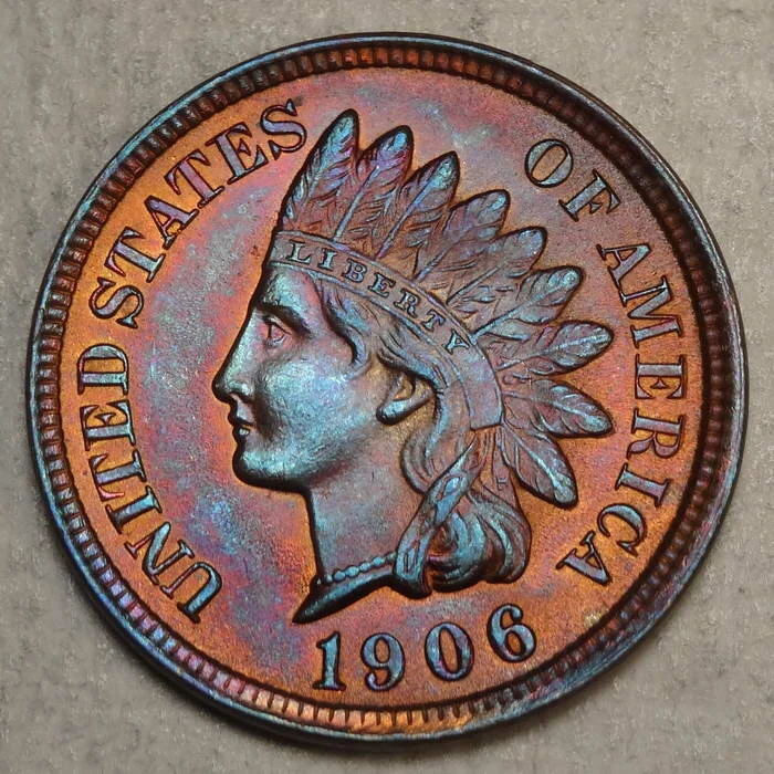 1906 Indian Cent, Choice Uncirculated, Great Color!
