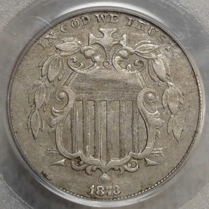 1873 Shield Nickel, Close 3, PCGS VF-30 OGH