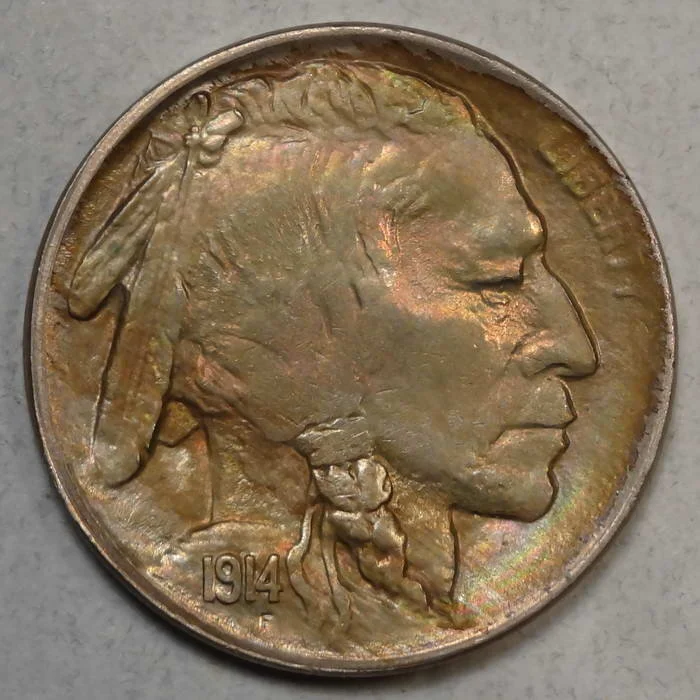 1914 Buffalo Nickel, Choice Uncirculated, Nice Color!