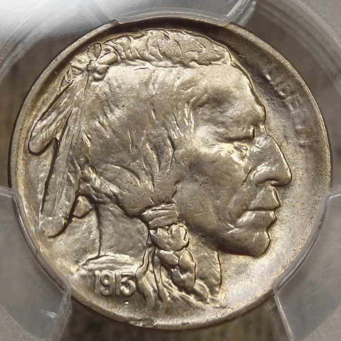 1913-S Type 1 Buffalo Nickel, PCGS MS-64+, Scarce