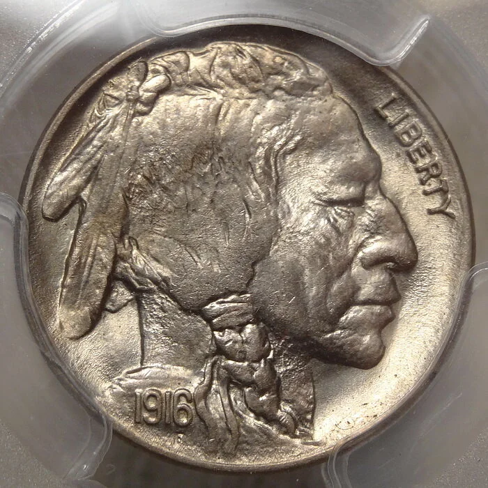 1916 Buffalo Nickel, Gem BU, PCGS MS-65