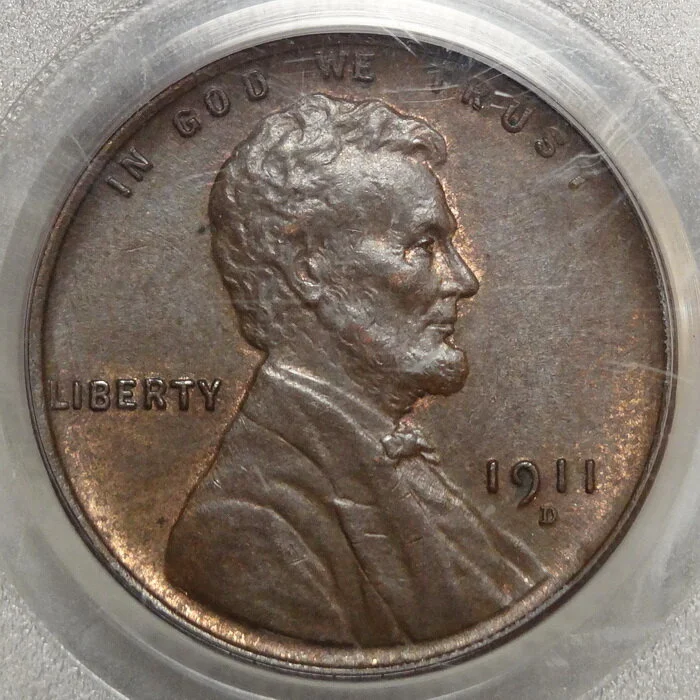 1911-D Lincoln Cent, Choice Uncirculated, PCGS MS-63BN