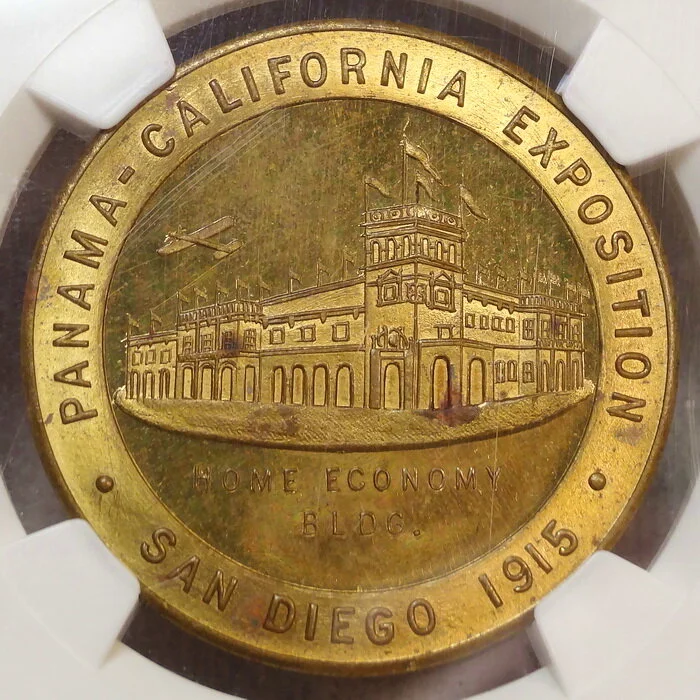 HK-433, 1915 Panama-Califronia Home Economy Building, MGS MS-63PL