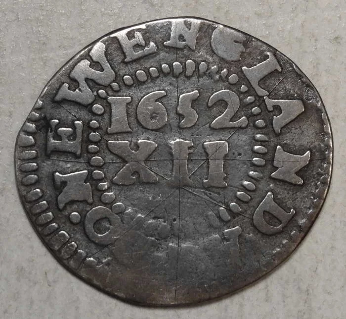 1652 Massachusetts Pine Tree Shilling, Small Planchet