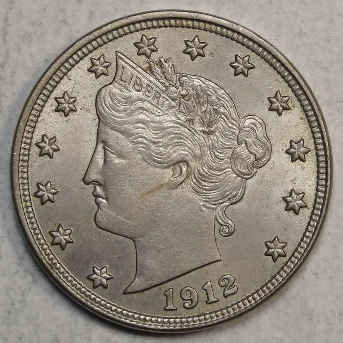 1912-D Liberty Nickel, Uncirculated