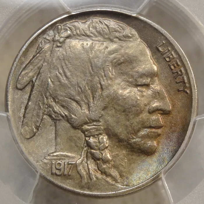 1917-S Buffalo Nickel, Choice Almost Uncirculated, PCGS AU-58