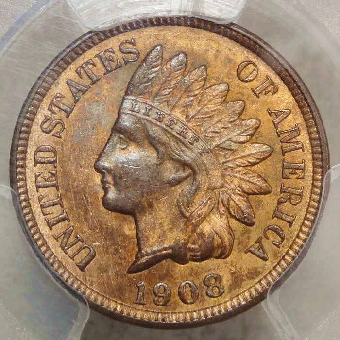 1908-S Indian Cent, Choice Uncirculated, PCGS/CAC MS-63RB