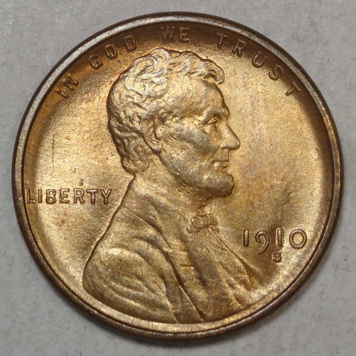 1910-S Lincoln Cent, Choice Uncirculated