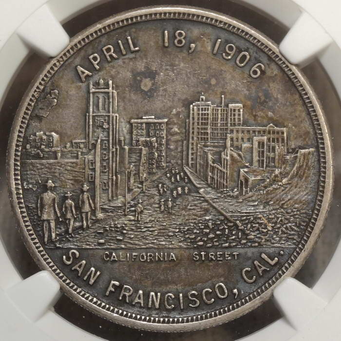 HK-340A, 1906 San Francisco Earthquake Souvenir, Rare Uncirculated Example