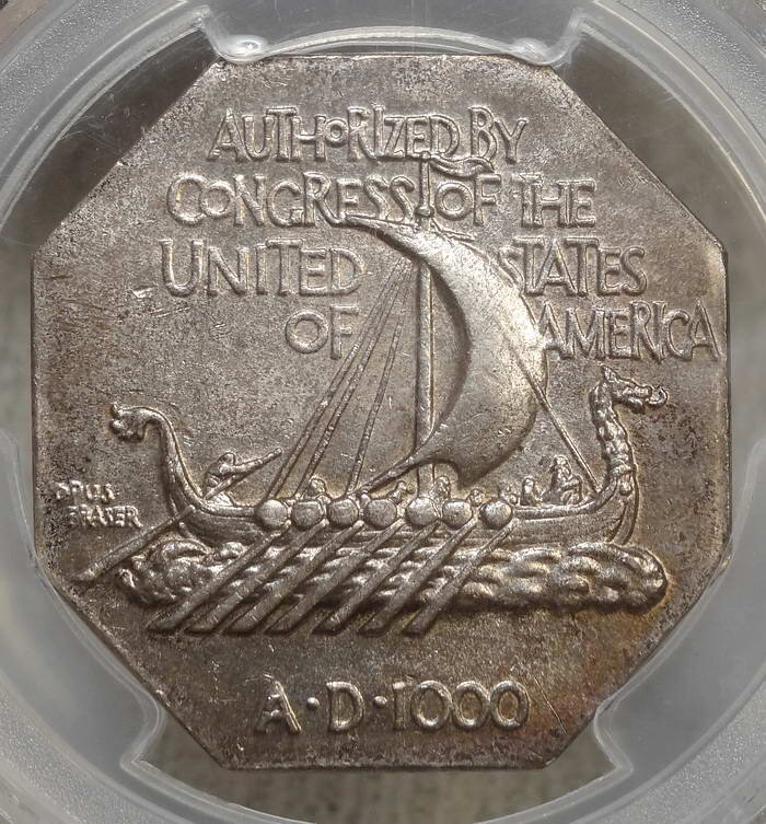 1925 Norse American Centennial, Thick Planchet, PCGS/CAC MS-64