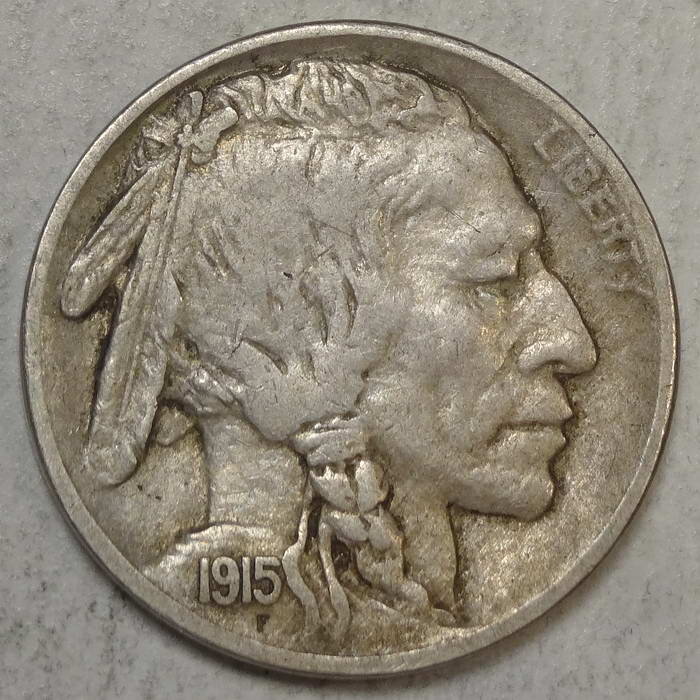 1915-S Buffalo Nickel, Extremely Fine, Original Semi Key Date