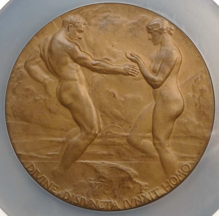 1915 Panama-Pacific Exposition Bronze Award Medal, Gem NGC MS-66, Top Pop