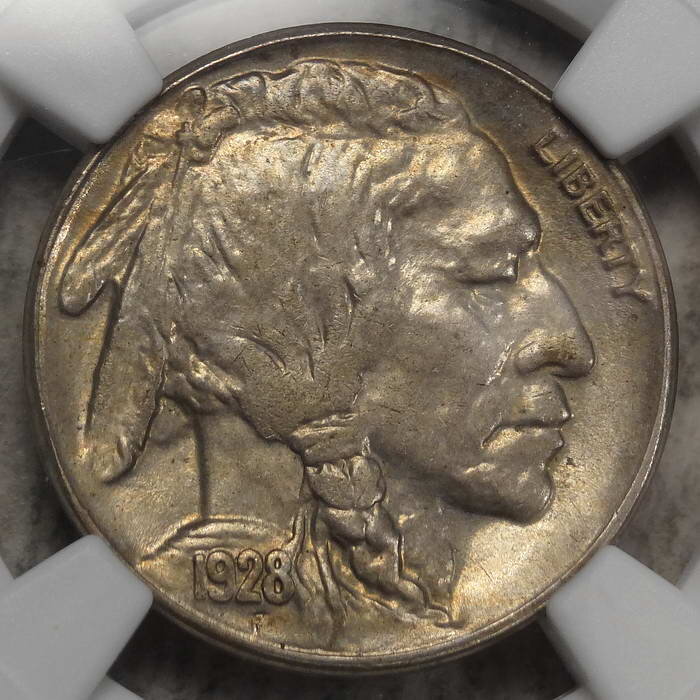 1928-S Buffalo Nickel, Choice Almost Uncirculated, NGC AU-58