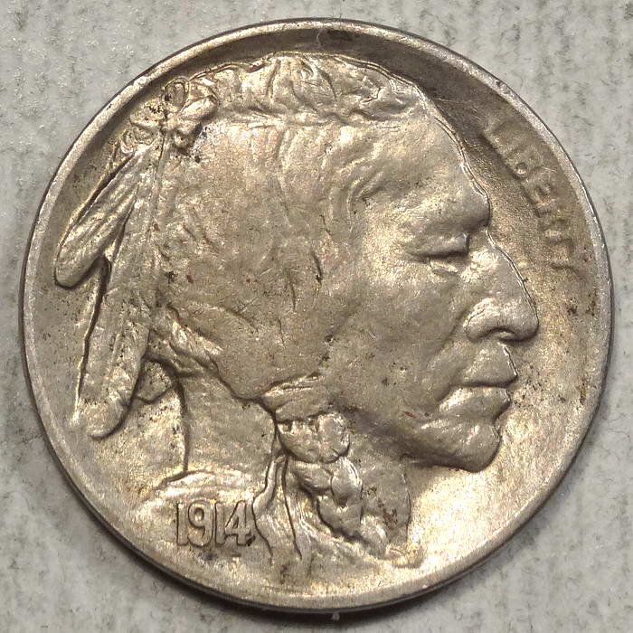 1914-S Buffalo Nickel, Choice Almost Uncirculated