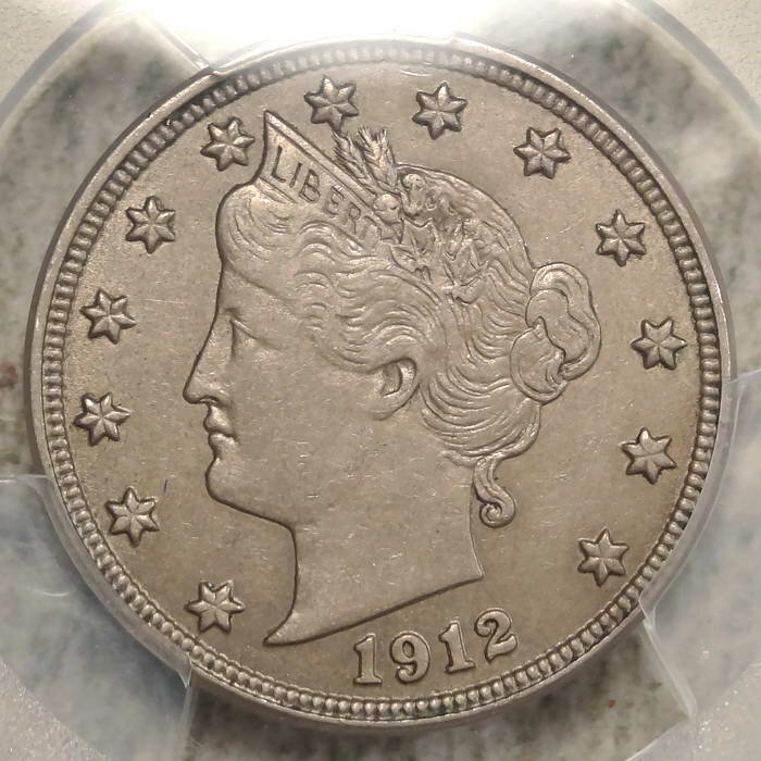 1912-D Liberty Nickel, Almost Uncirculated, PCGS AU-53, Well Struck