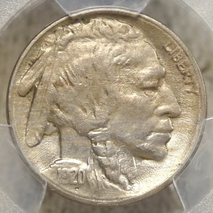 1920-S Buffalo Nickel, Almost Uncirculated PCGS AU-55