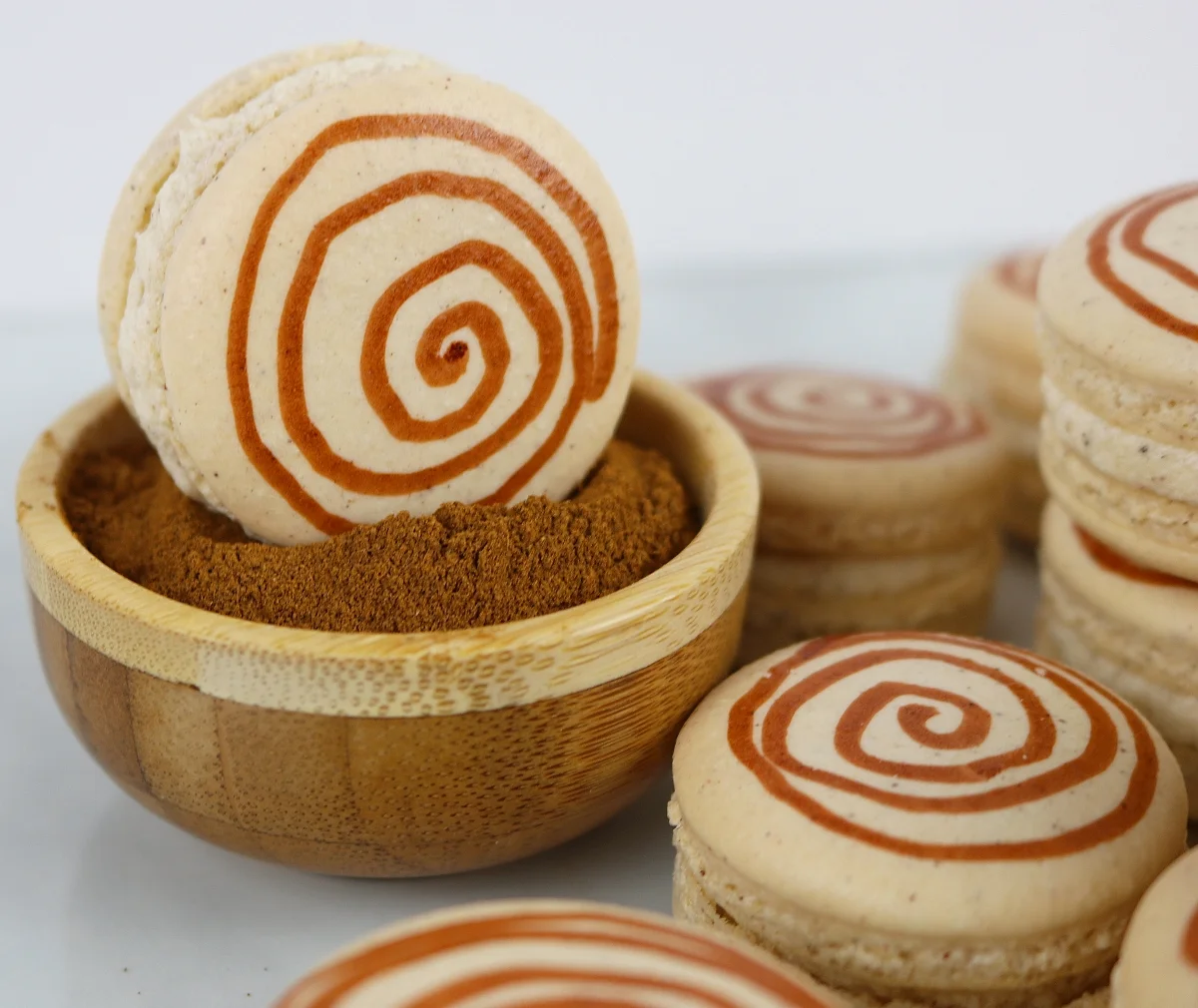 Cinnamon Roll Macarons Recipe & Video