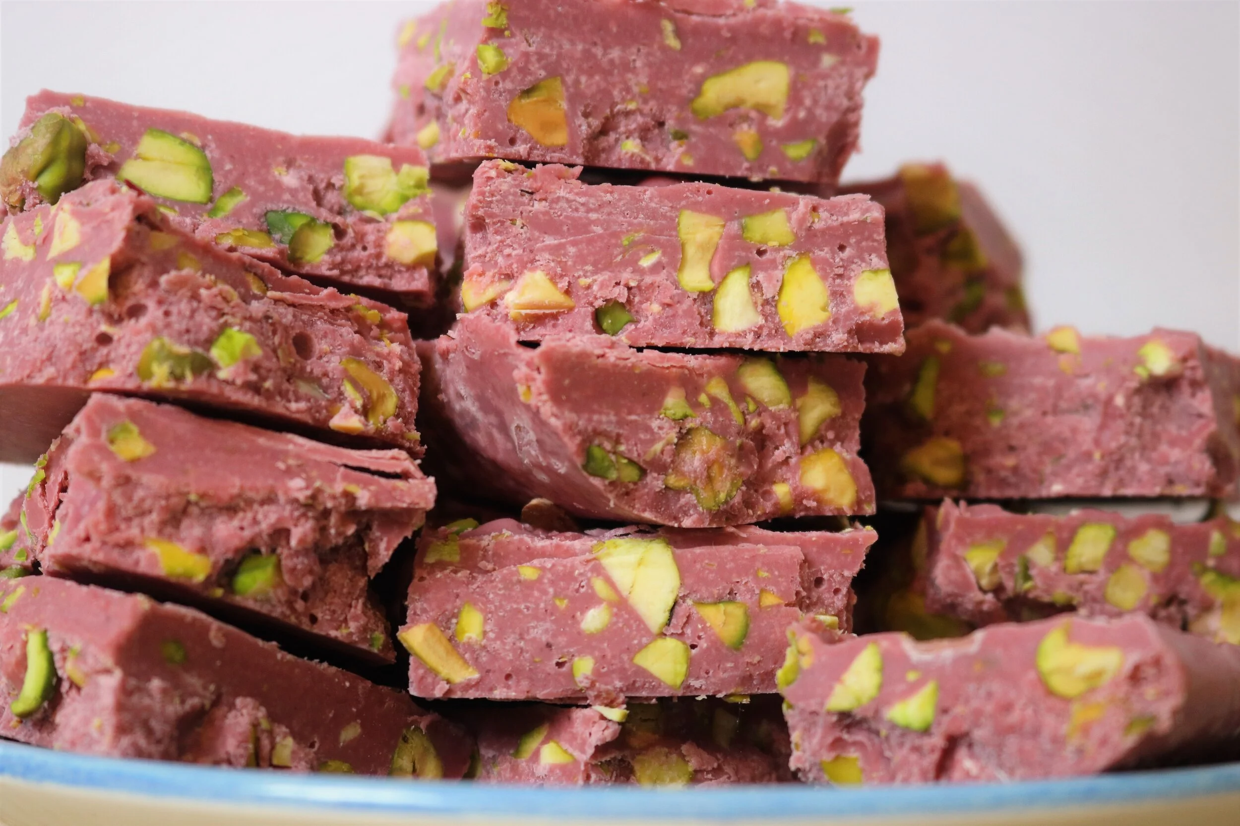 Ruby Chocolate Pistachio Fudge Recipe &amp; Video Tutorial