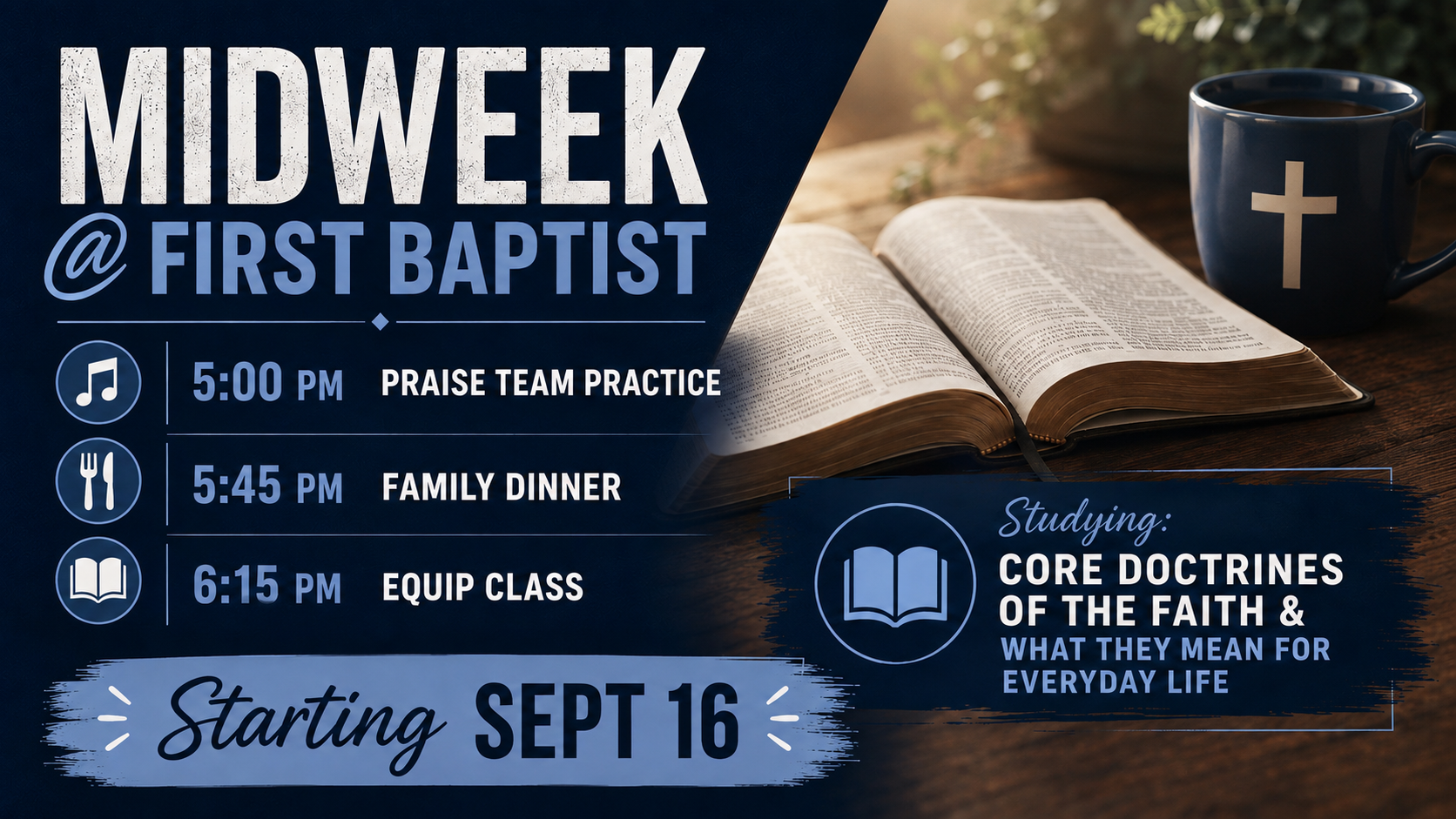 Fall Midweek Starts