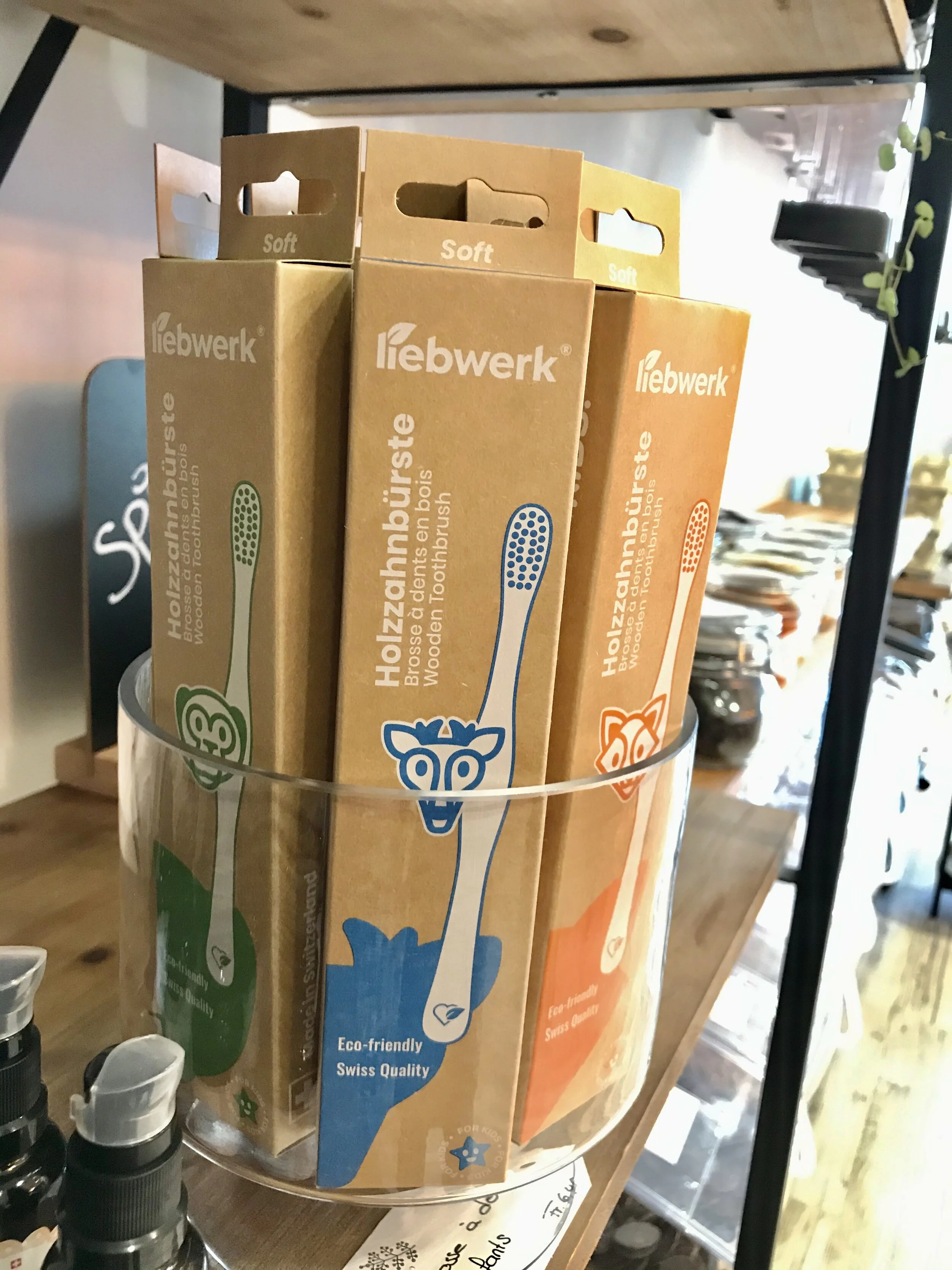 Brosse à dent en bois suisse  KIDS (pour enfant)