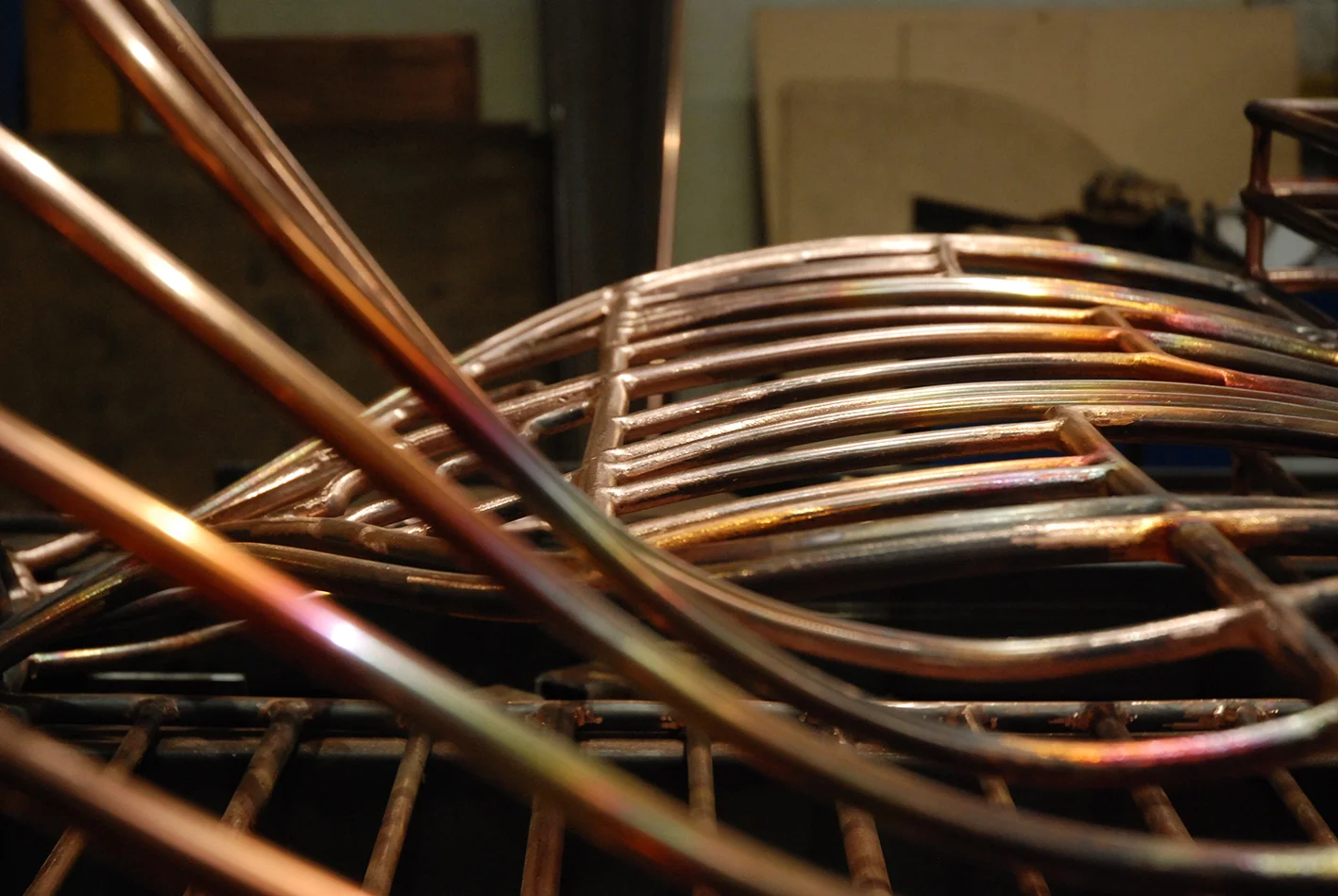 COPPER SCULPTURE NEARING COMPLETION