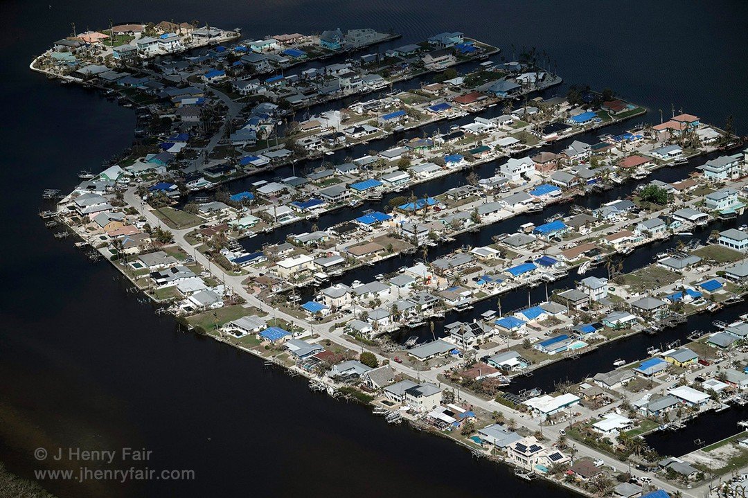 Of course I want to give them a discount on flood insurance to rebuild in a hurricane-prone area, where there should never have been houses to begin with.
The taxpayer should subsidize all follies.
&bull;
Cape Coral Neighborhood showing Impacts from 