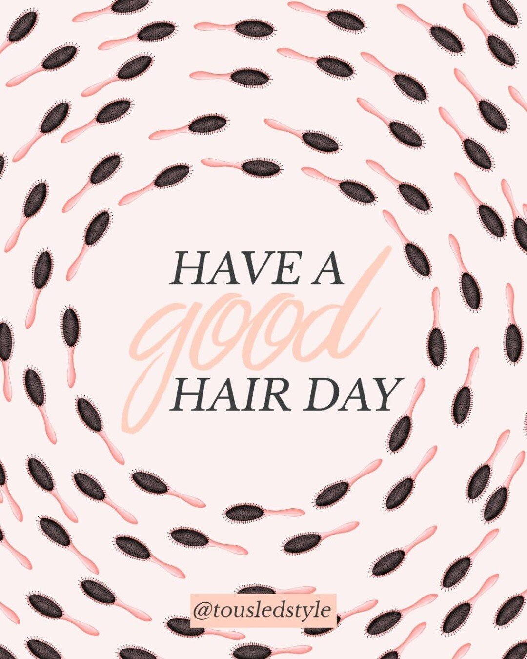 A woman's happiness is complete when she is having a good hair day 😆

I hope your day is as good as your hair! 💖